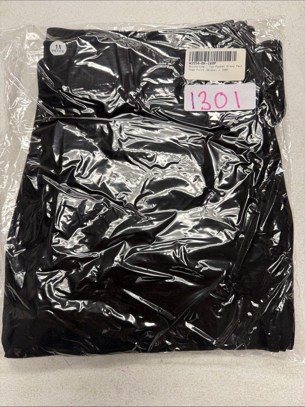 New Betabrand Black Skinny Two Pocket Dress Pant Yoga Pants 1X Petite - Picture 2 of 5
